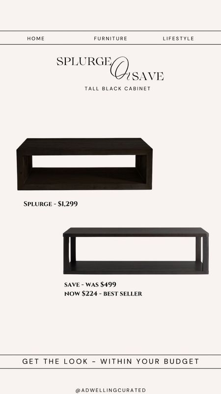 Black coffee table with shelf . Modern coffee table storage. Home dupes. Splurge or save home. Pottery barn dupe

#LTKFind #LTKsalealert #LTKhome