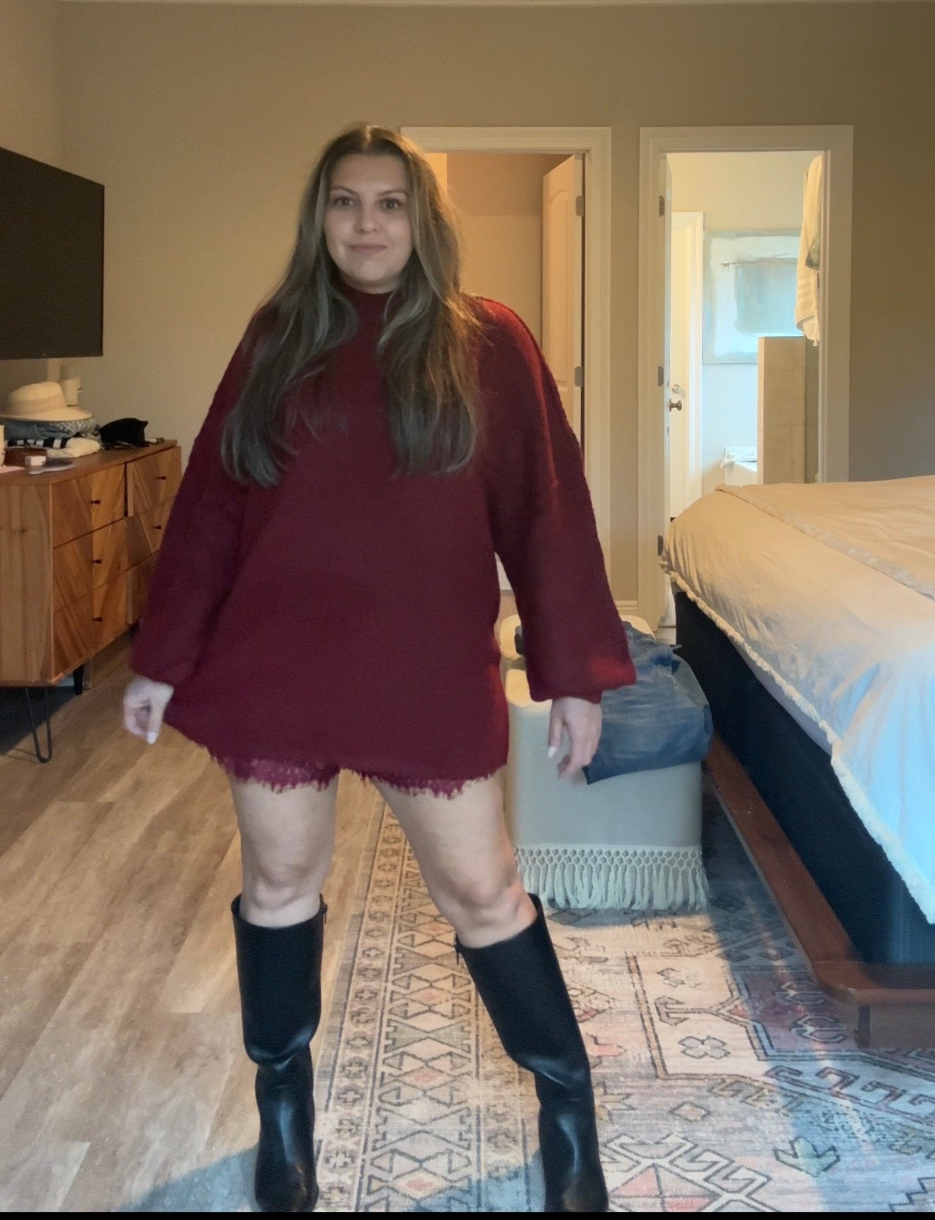 I love a monochromatic look! #ootd #winterstyle #satinshorts #winteroutfit 

#LTKOver40 #LTKPetite #LTKootd