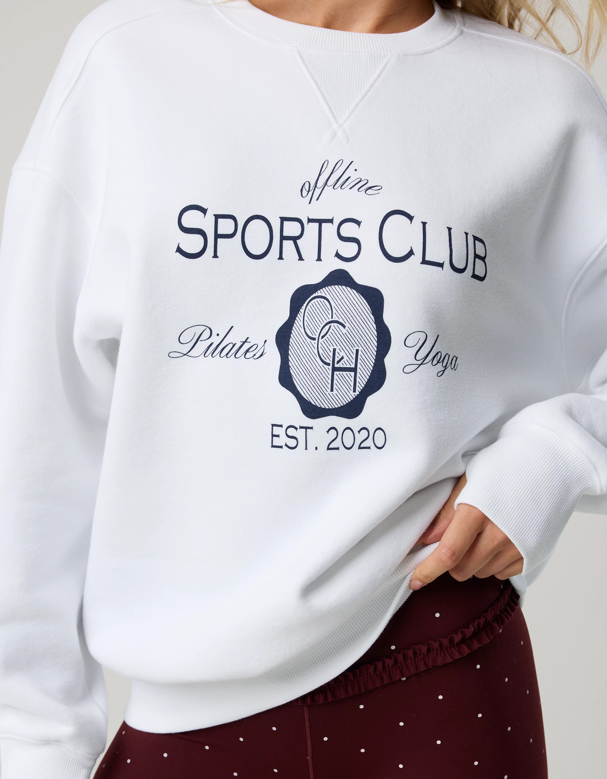 New OFFLINE By Aerie Cloud Fleece Oversized Crewneck Sweatshirt | Aerie
