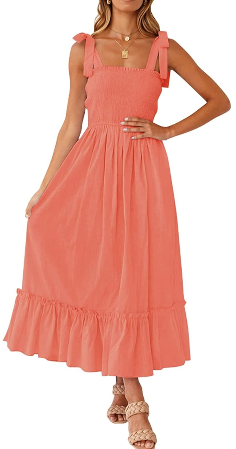 Leevar Braided Sandals for Women - Stylish Square Toe Braided Heels for Women - Nude Black White ... | Amazon (US)