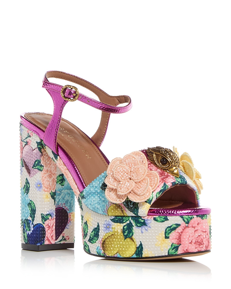Kurt Geiger London Women's Kensington Embellished Platform Sandals | Bloomingdale's (US)