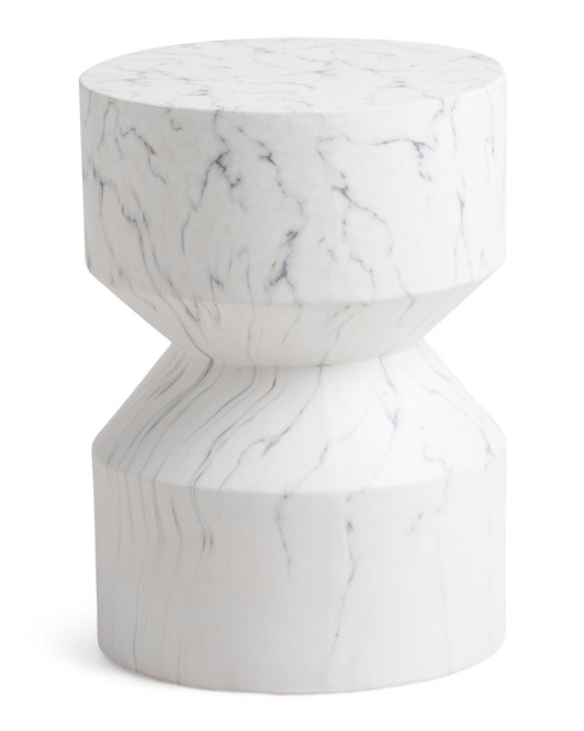 Marble Look Accent Table | TJ Maxx