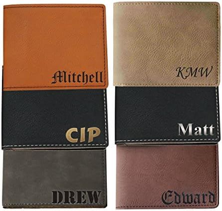 Monogrammed Personalized Bi-Fold Men's Wallet - Wedding Groomsman E… | Amazon (US)
