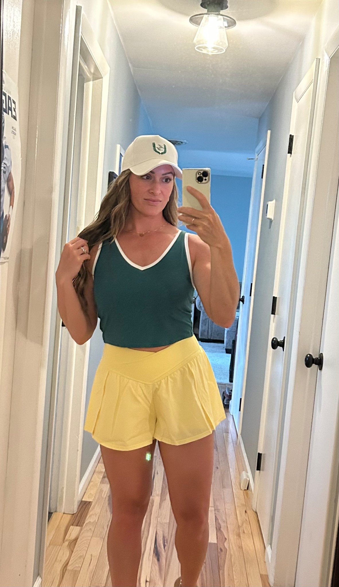 Cutest women’s athletic top for gym, sports, running, tennis, pickleball activewear cropped tank top 
Wearing size L for reference 

#athleticoutfits
#womensoutfits
#summeroutfits

#LTKSeasonal #LTKActive #LTKFindsUnder50