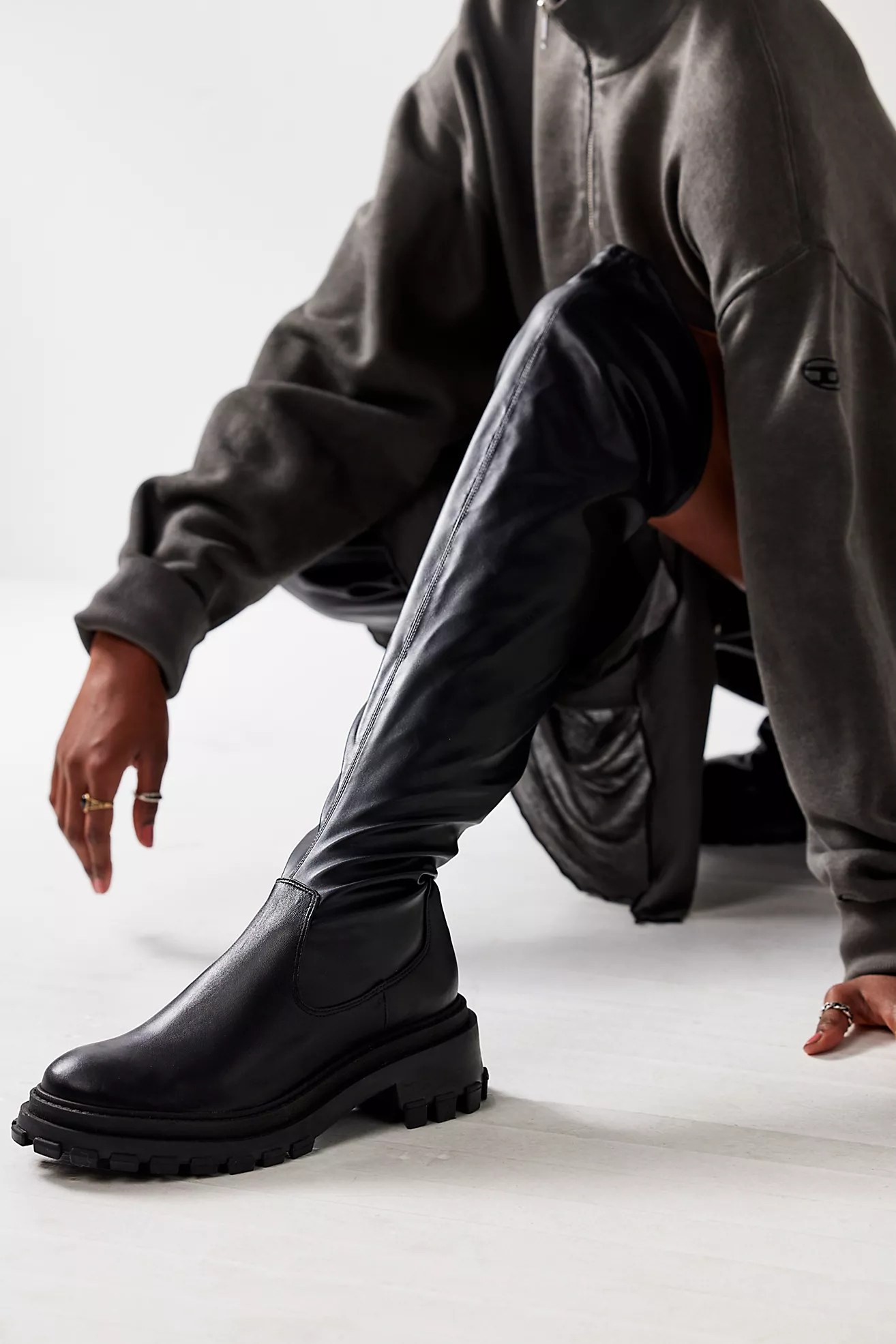 Raven Over the Knee Stretch Boots | Free People (Global - UK&FR Excluded)