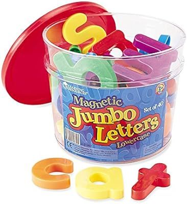 Learning Resources Jumbo Magnetic Lowercase Letters,Multi-color | Amazon (US)