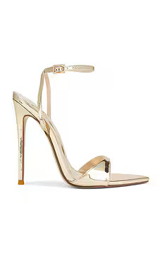 FEMME LA GG Heel in Mirrored Gold from Revolve.com | Revolve Clothing (Global)