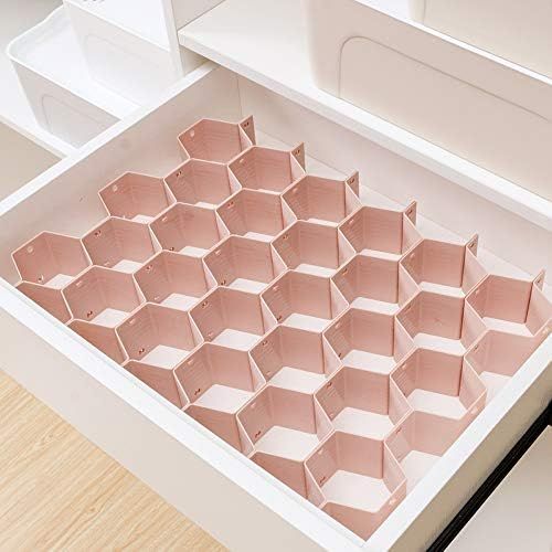 Amazon.com: Poeland Drawer Divider Organizer 8pcs DIY Plastic Grid Honeycomb Drawer Divider : Eve... | Amazon (US)