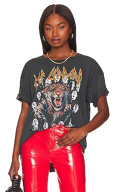 DAYDREAMER Def Leppard Vertigo Tee in Vintage Black from Revolve.com | Revolve Clothing (Global)