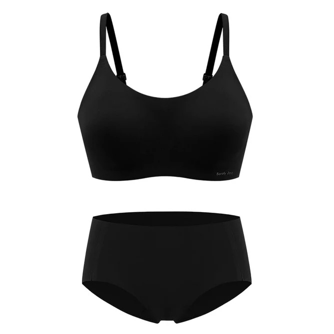 Barely Zero Spaghetti Strap Wireless Bra + Brief Set Bundle | NEIWAI
