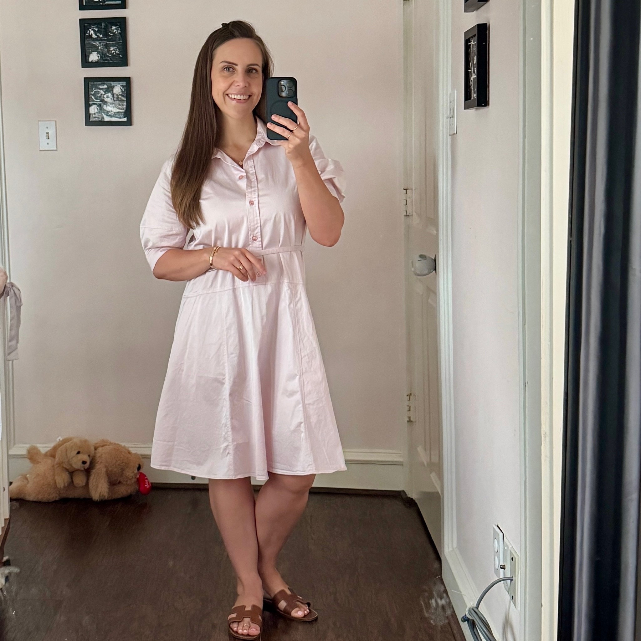 A run pink button up dress. Wearing a size 6.

#LTKPetite #LTKTravel #LTKootd