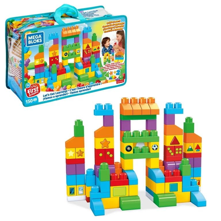 MEGA BLOKS Let's Get Learning! Building Toy Blocks for Toddlers 1-3 | Walmart (US)