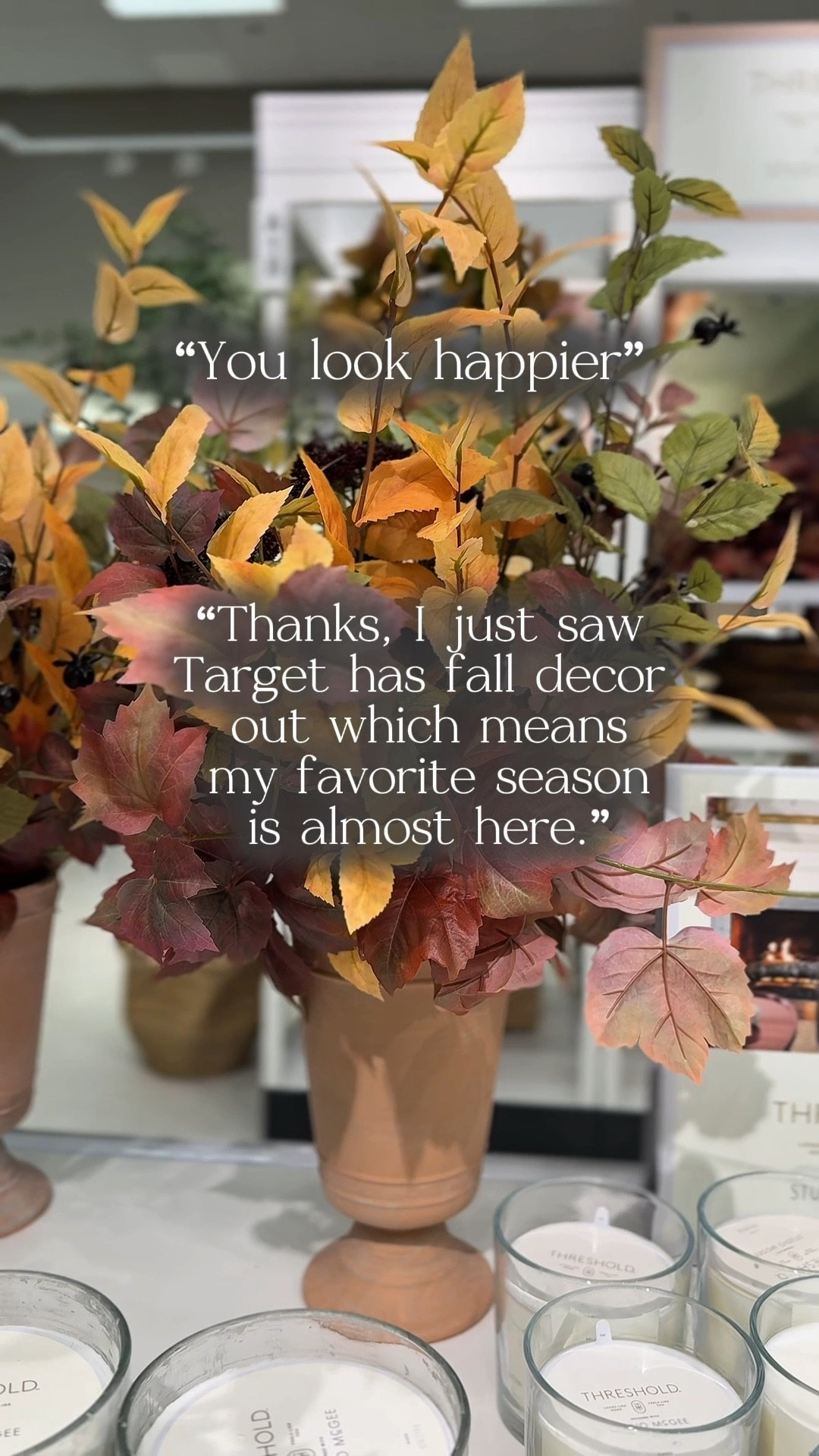 Wandering down the Target aisle and what did my eyes spy…fall decor! Wreaths and faux flowers in a beautiful fall color scheme perfect to refresh your fall decor for an affordable price. 

#target #targetdecor #falldecor #fallwreaths 

Target home, fall decor, fall flower arrangements, fall wreaths for the front door, Target, fall colors, fall decorations 

#LTKFindsUnder100 #LTKSeasonal #LTKHome