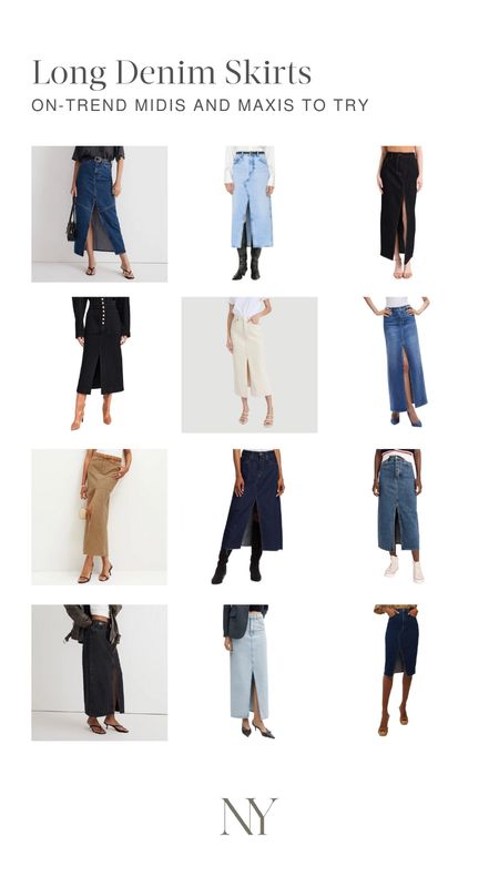 Long denim skirts for every budget, from under $70 to designer. Shared the Reformation skirt under $200 on my blog recently! Be sure to size down.


#LTKSeasonal #LTKunder100 #LTKFind