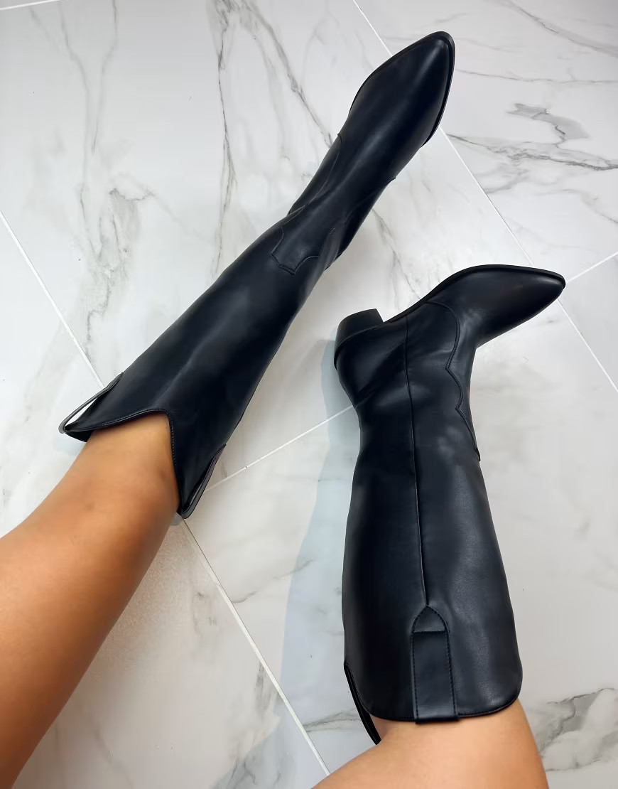 DIA Studios Cowboy boots in black | ASOS (Global)