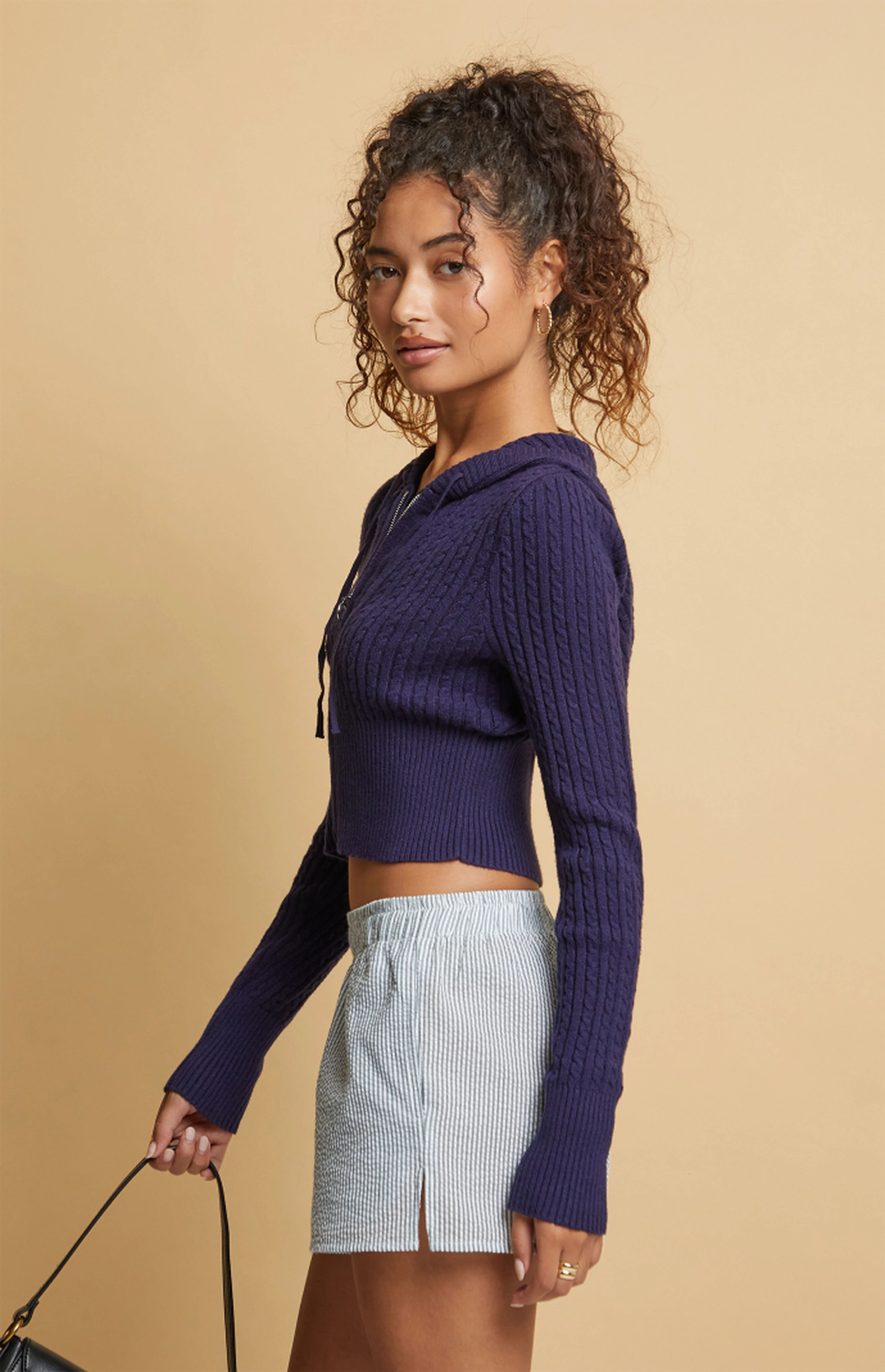 Beverly and Beck Eva Cable Hoodie | PacSun