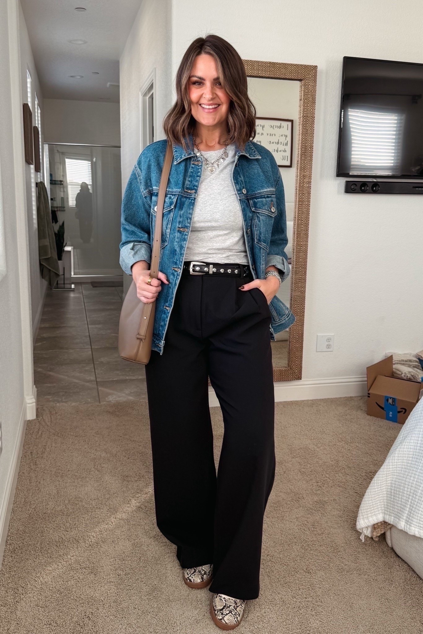 Casual outfit with trousers from A&F!!

Pants, 32 (size up 1 for pleating)
Tshirt, large
Belt, l/xl
Sneakers, 10 (true size)
Denim jacket, medium (size down)

Size 12, midsize, fall outfit, casual style, weekend outfit, trousers, Abercrombie, Walmart, Courtney Hamilton

#LTKMidsize #LTKFindsUnder100 #LTKWorkwear