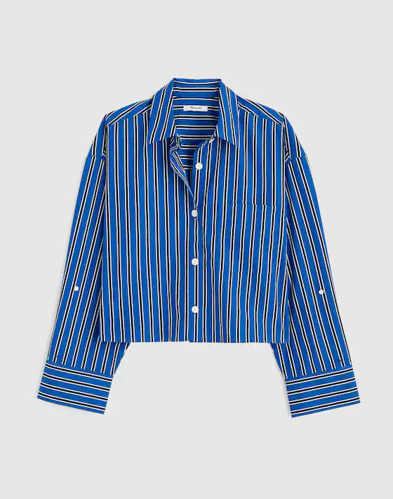 Straight-Hem Shirt in Poplin | Madewell