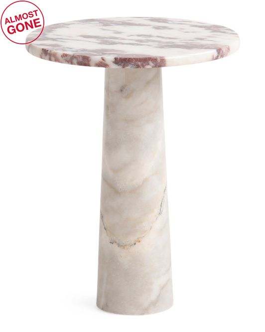 18x14 Solid Marble Table Accent Table | TJ Maxx