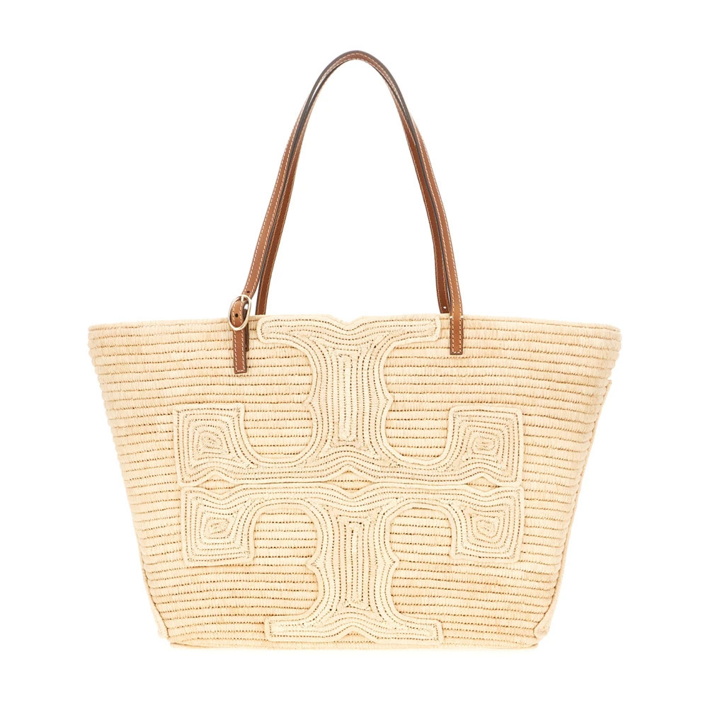Tory Burch - Ella Tote Estructurada de Paja Grande - Bags - Mujer - Beige - ONE SIZE - | Miinto ES