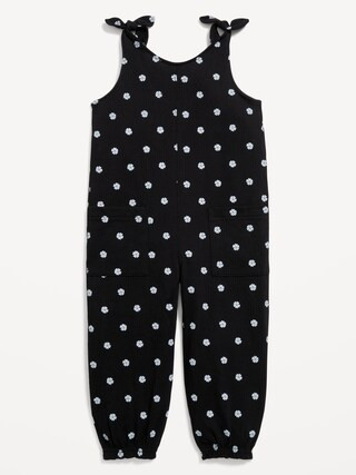 Sleeveless Jacquard-Knit Jumpsuit for Toddler Girls | Old Navy (US)