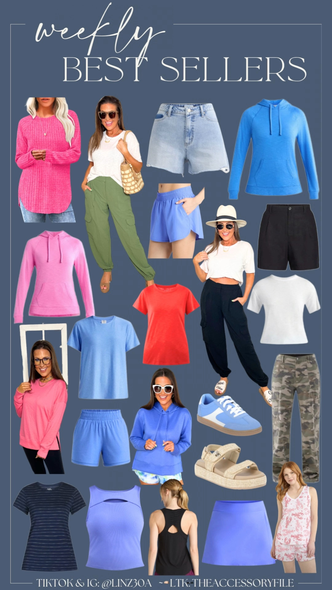 Your best sellers for the last 3 weeks since I was sick and unable to share the weekly best sellers! 

Spring outfit, spring fashion, spring style, hoodie, lightweight hoodie, athleisure, activewear, blue sneakers, spring sandals, joggers, linen shorts, denim shorts, viral camo pants 

#LTKSeasonal #LTKFindsUnder50 #LTKWatchNow