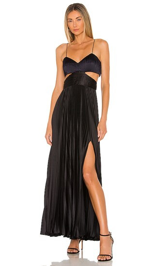 Elodie Gown in Navy & Black | Revolve Clothing (Global)