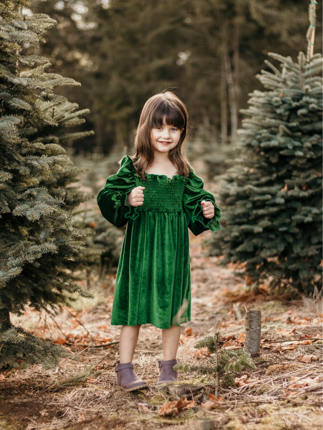 Christmas green velvet dress 👗 

#LTKparties #LTKkids #LTKbaby