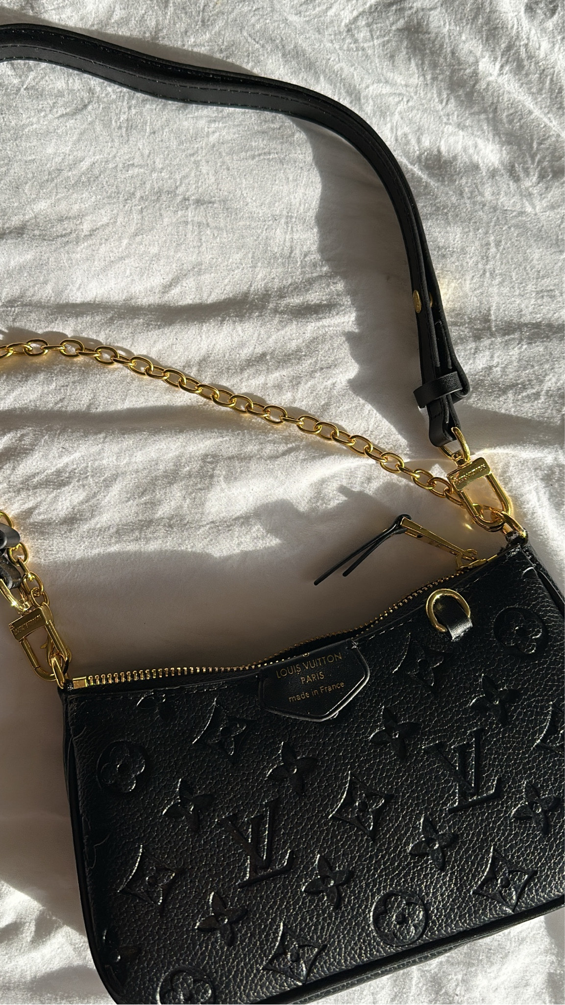 Black LV purse