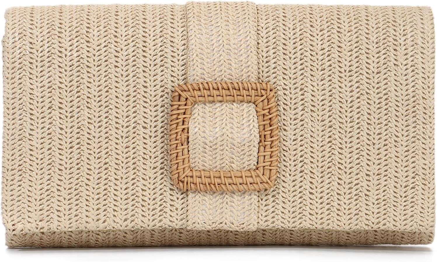 Straw Clutch Purse for Women Rattan Summer Evening Handbag Woven Beach Envelope Purse Raffia Hand... | Amazon (US)