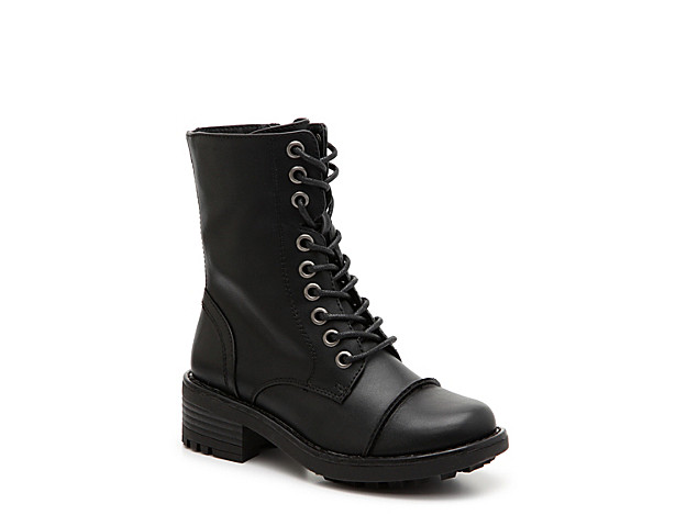 B52 by Bullboxer Remi Combat Boot - Kids' - Girl's - Black | DSW