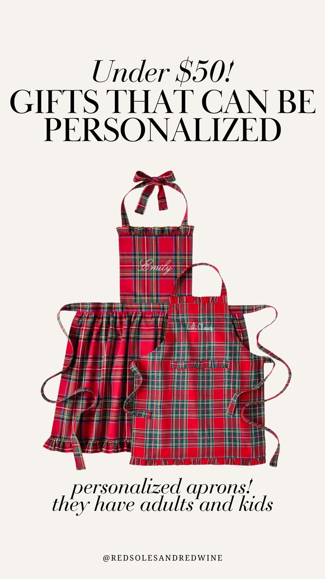 Under $50 gift that can be personalized! I love this apron for both adults and kids, such a cute gift 


#LTKGiftGuide #LTKHoliday #LTKFindsUnder50