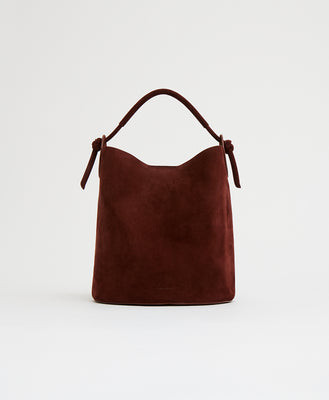 Fortuna Bucket - Chocolate Suede | MANSUR GAVRIEL