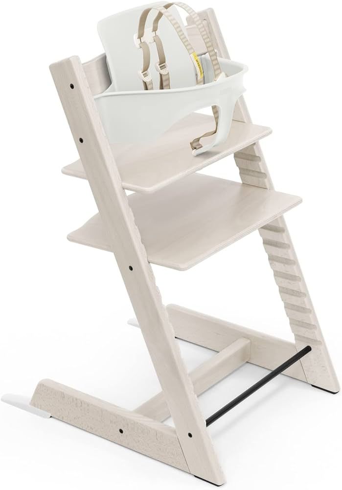 Tripp Trapp High Chair from Stokke, Whitewash - Adjustable, Convertible Chair for Children & Adults  | Amazon (US)
