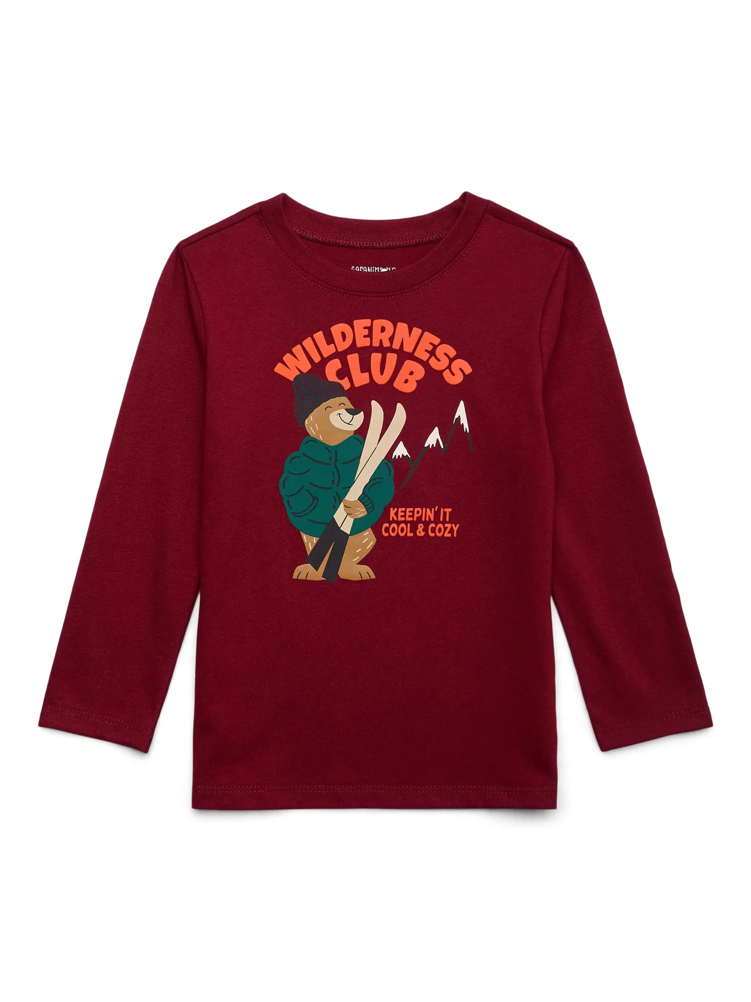 Garanimals Toddler Boy Holiday Graphic Tee with Long Sleeves, Sizes 18M-5T | Walmart (US)