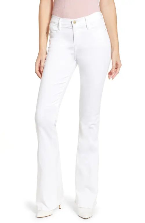 FRAME Le High Flare Jeans in Blanc at Nordstrom, Size 24 | Nordstrom