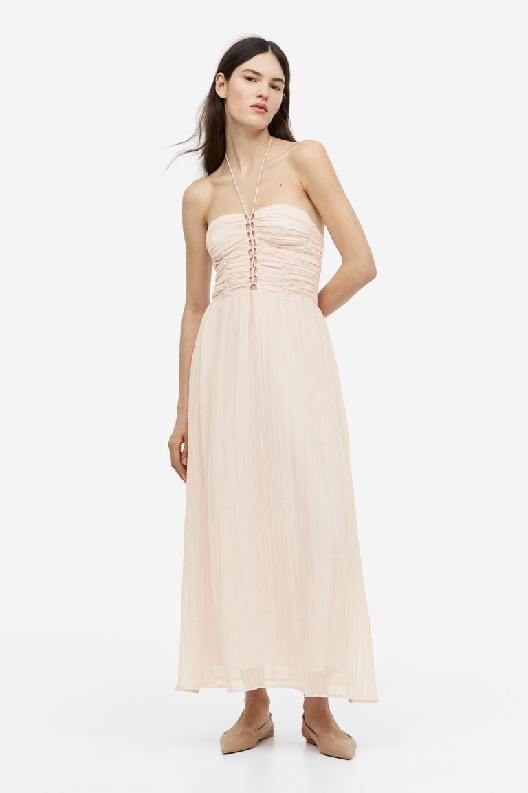 Lacing-detail maxi dress | H&M (UK, MY, IN, SG, PH, TW, HK)