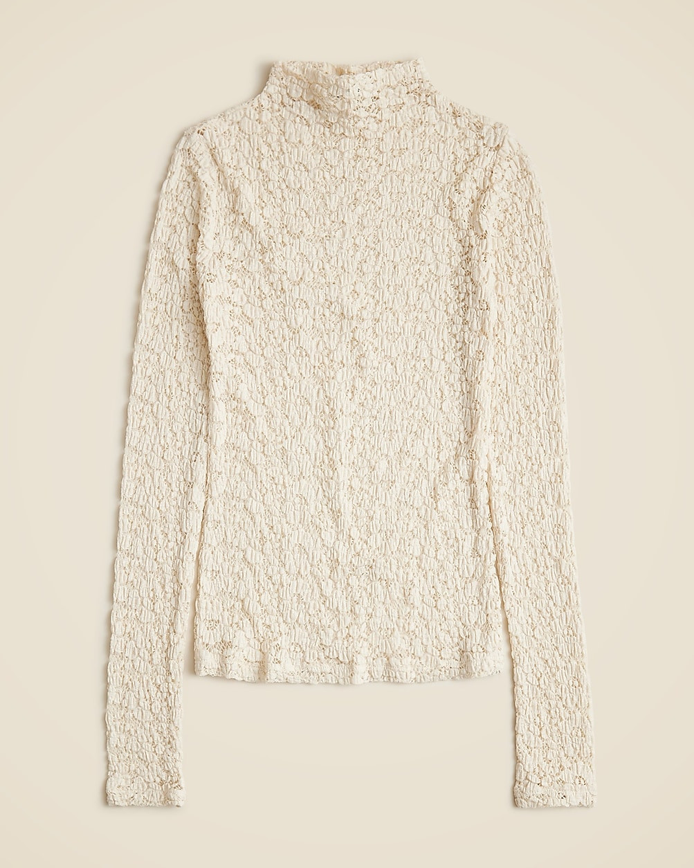 Lace mockneck top | J. Crew US