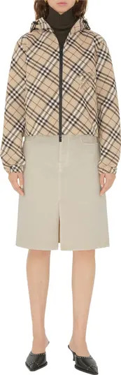 Burberry Check Hooded Jacket | Nordstrom | Nordstrom