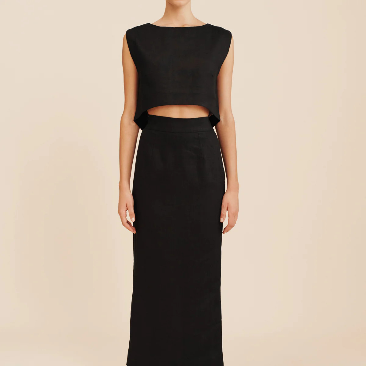 EMMA PENCIL SKIRT - BLACK | POSSE (US)