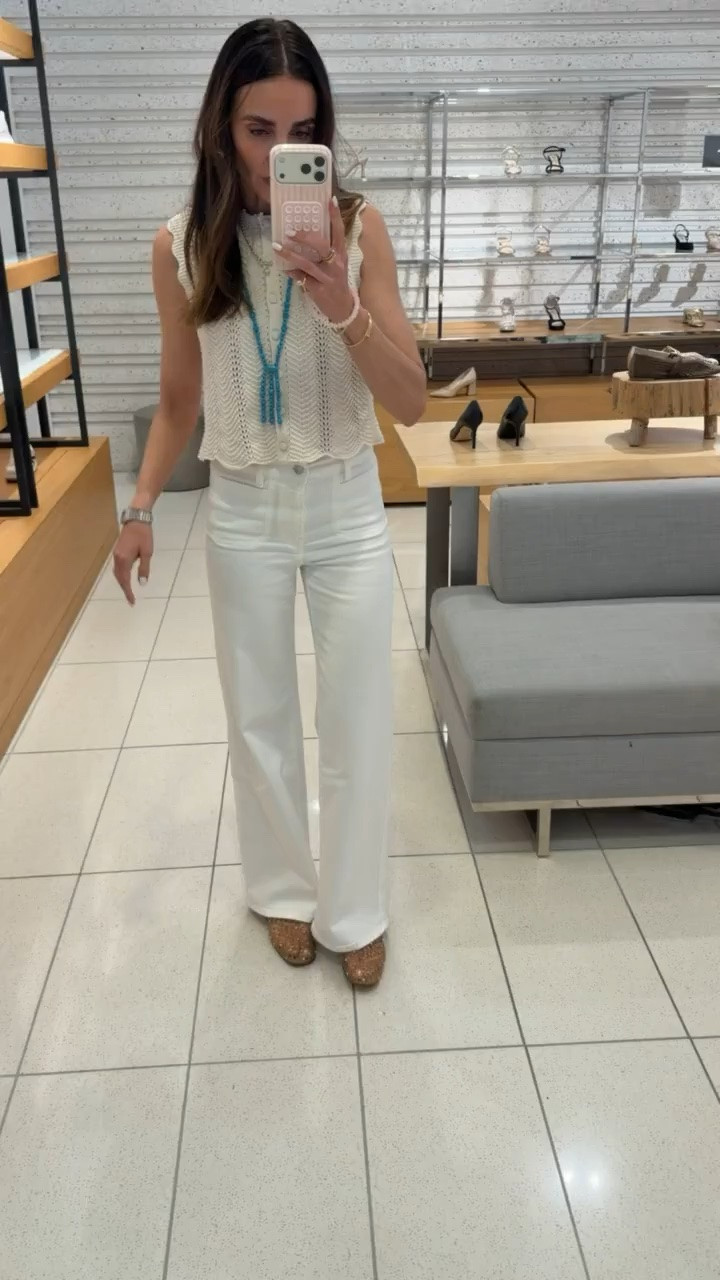 Sparkly jelly flats, mesh jelly flats, rhinestone flats, trendy summer shoes, chic neutral accessories, comfortable jelly shoes, vacation outfit ideas, woven flat shoes, steve madden flats, resort style fashion, casual summer essentials

#LTKootd #LTKOver40