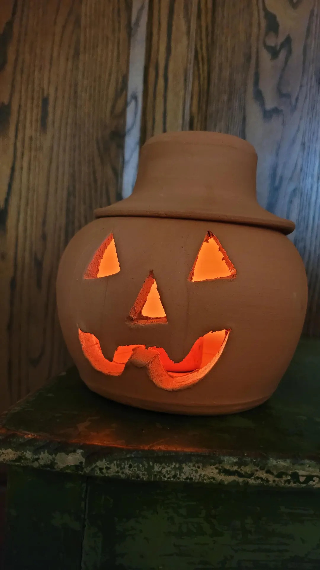 1 Quart Terra Cotta Jack-o'lantern Pumpkin With Hat From Craven Pottery - Etsy | Etsy (US)