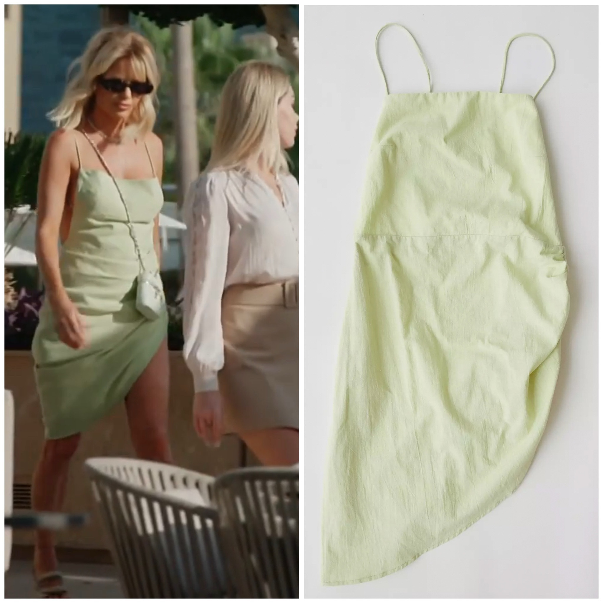Caroline Stanbury’s Light Green Dress