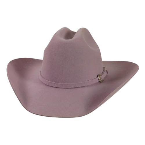 American Hat Makers Cattleman Felt Cowboy Hat | Colored Western Style,Comfortable Fit & Ranch Ready Look for Men & Women Lilac | Amazon (US)