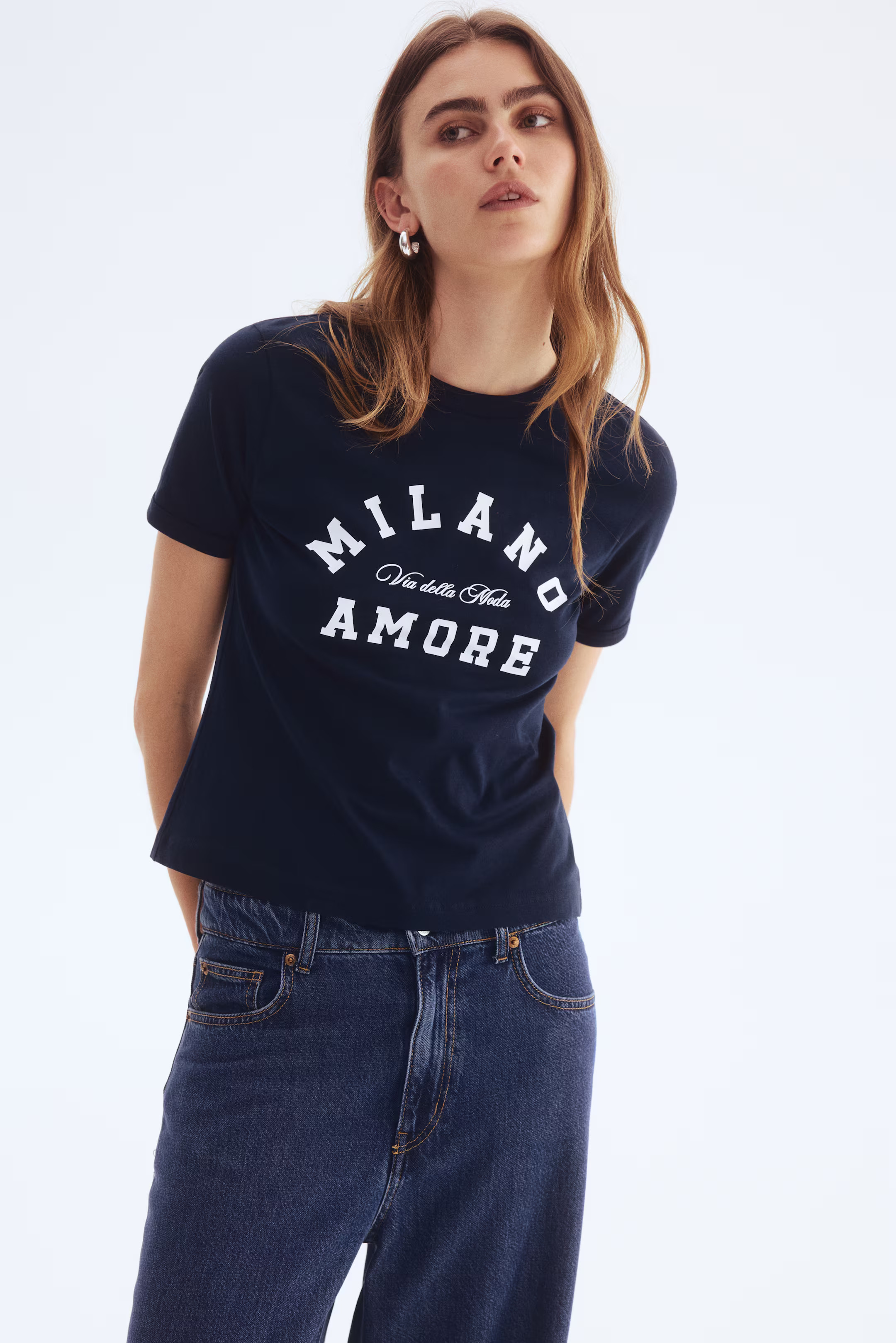 T-Shirt with Printed Motif | H&M (US + CA)