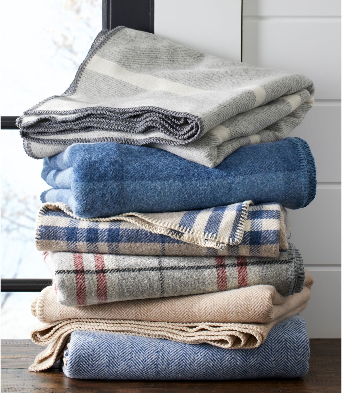 Washable Wool Blanket, Herringbone | L.L. Bean