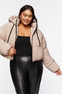 Plus Size Hooded Puffer Jacket | Forever 21 (US)