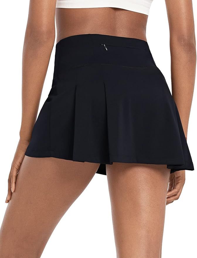 BALEAF Women's High Waisted Tennis Skirt Golf Skorts Pleated Athletic Skirts Cute 4 Pockets Runni... | Amazon (US)