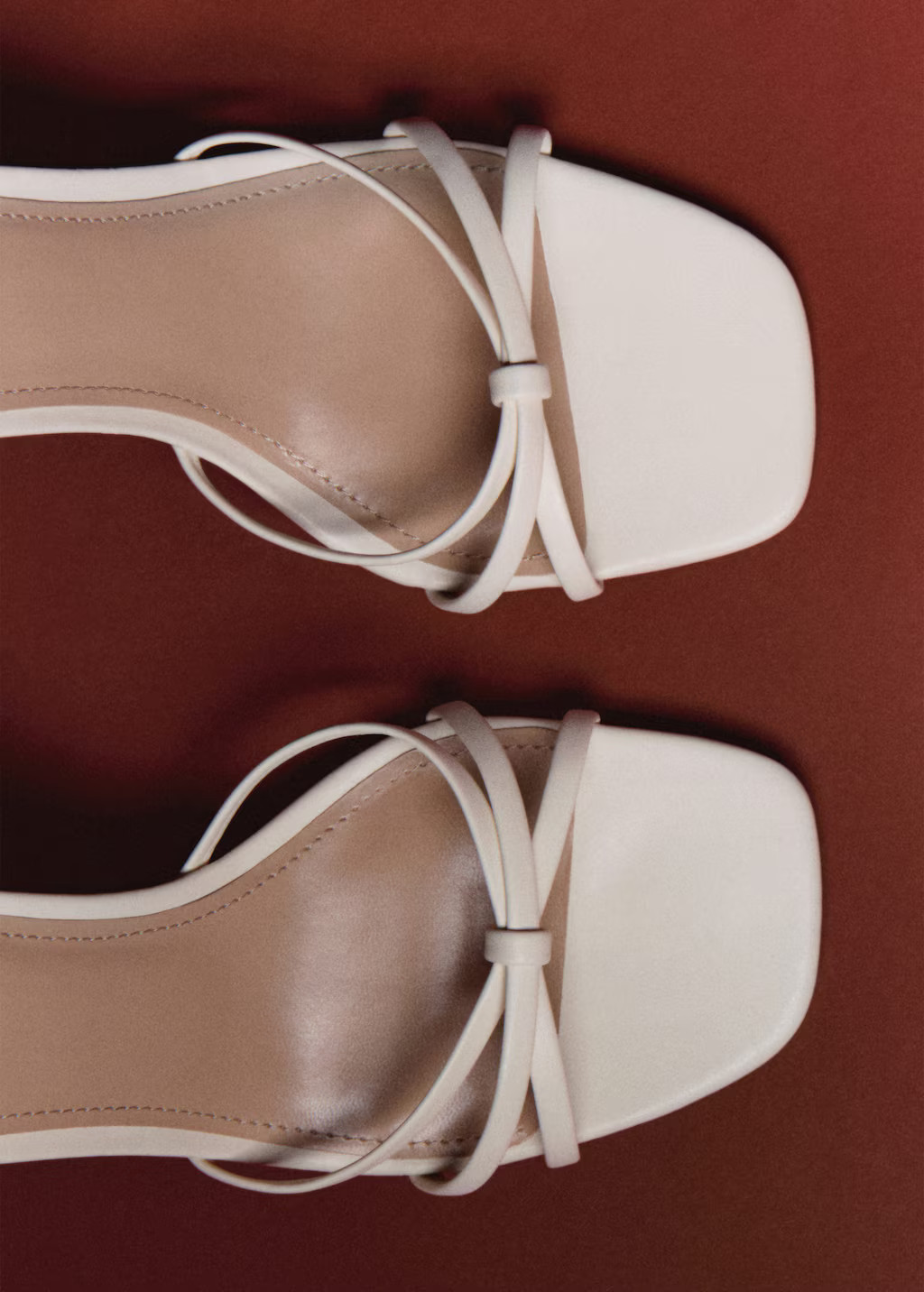 Strappy heeled sandals nude - Woman - 4 - MANGO | MANGO (UK)