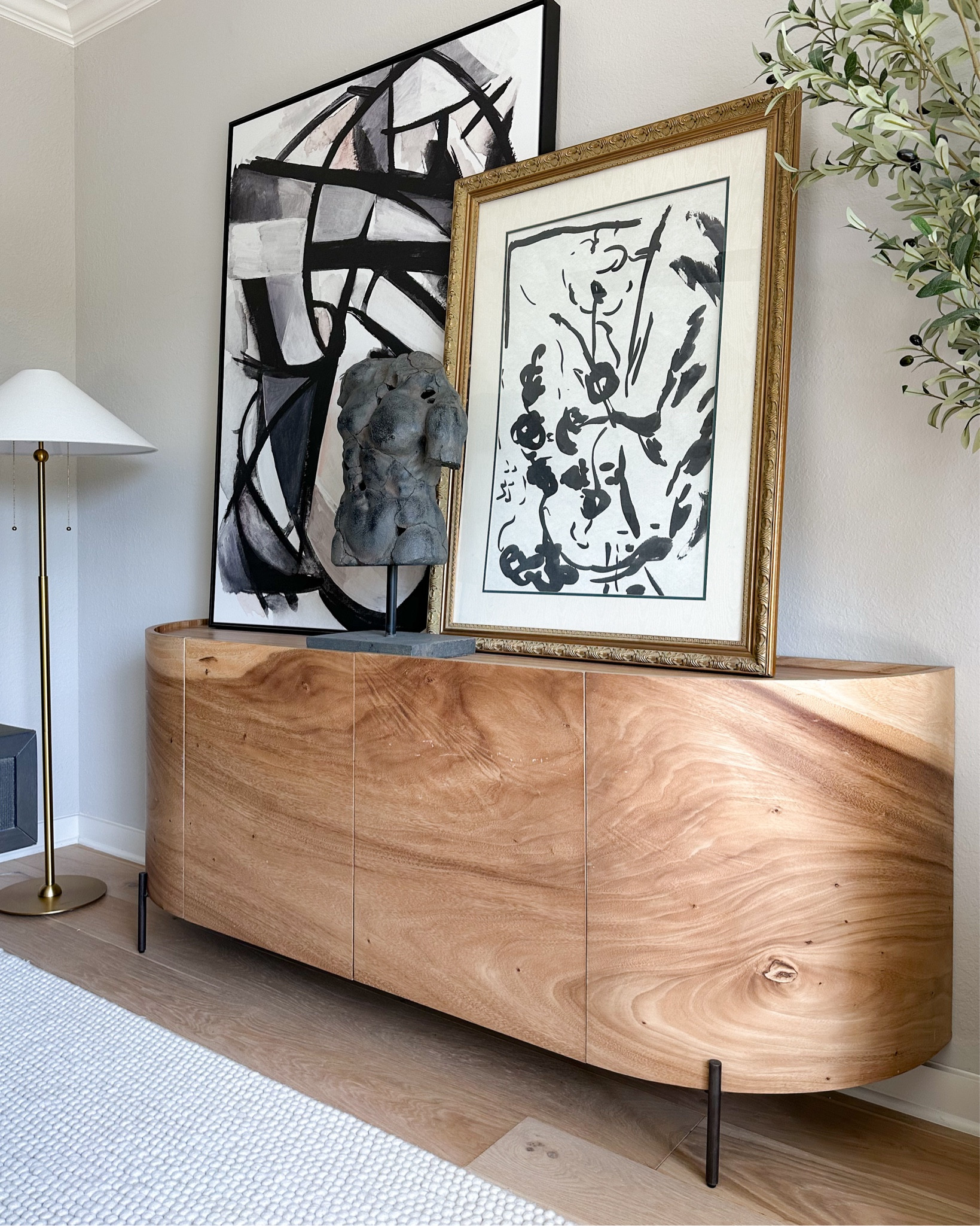 My wood sideboard on sale + this oversized large scale artwork! The larger is 54x40 and the smaller is printed to 30x40 in a vintage frame — linked similar!

#LTKSaleAlert #LTKCyberWeek #LTKHome